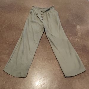 High waisted wide leg pants